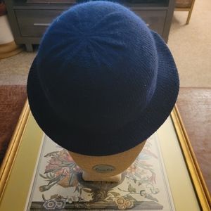 Deep Cobalt Woven Bowler Cap